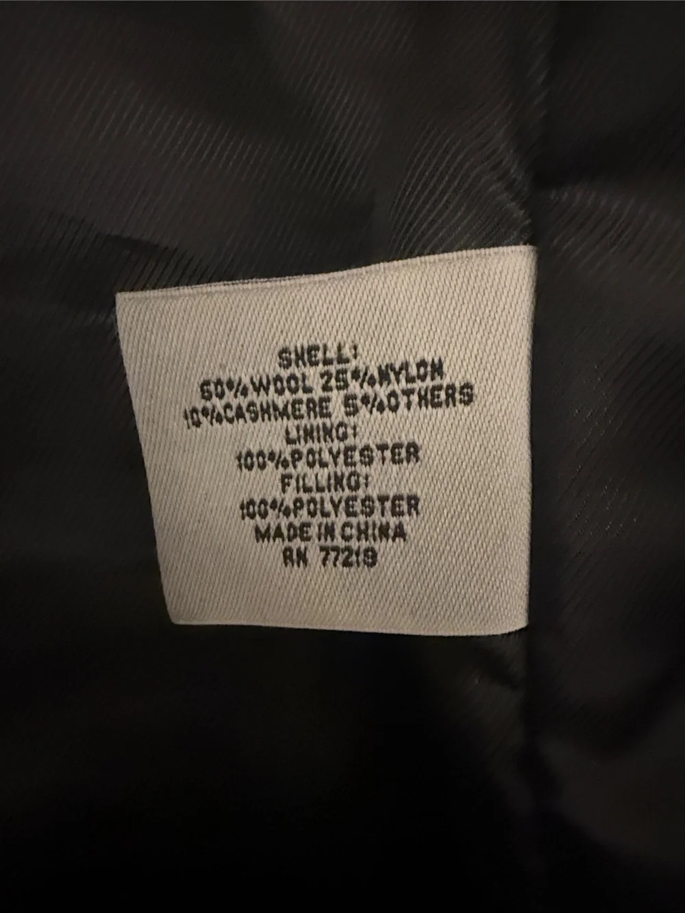 Pronto Uomo Black Wool/Cashmere Jacket with Brushed Gold Zip
